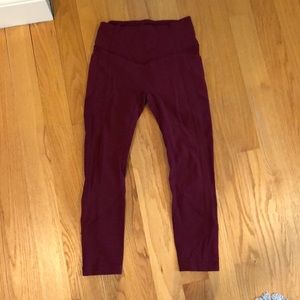 Lululemon Size 6 “All the right places” leggings